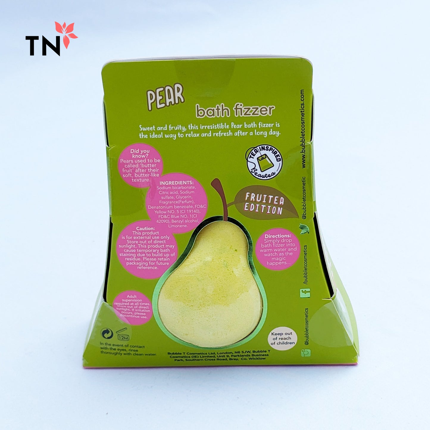 Bubble T  Pear Bath Bomb Fizzer