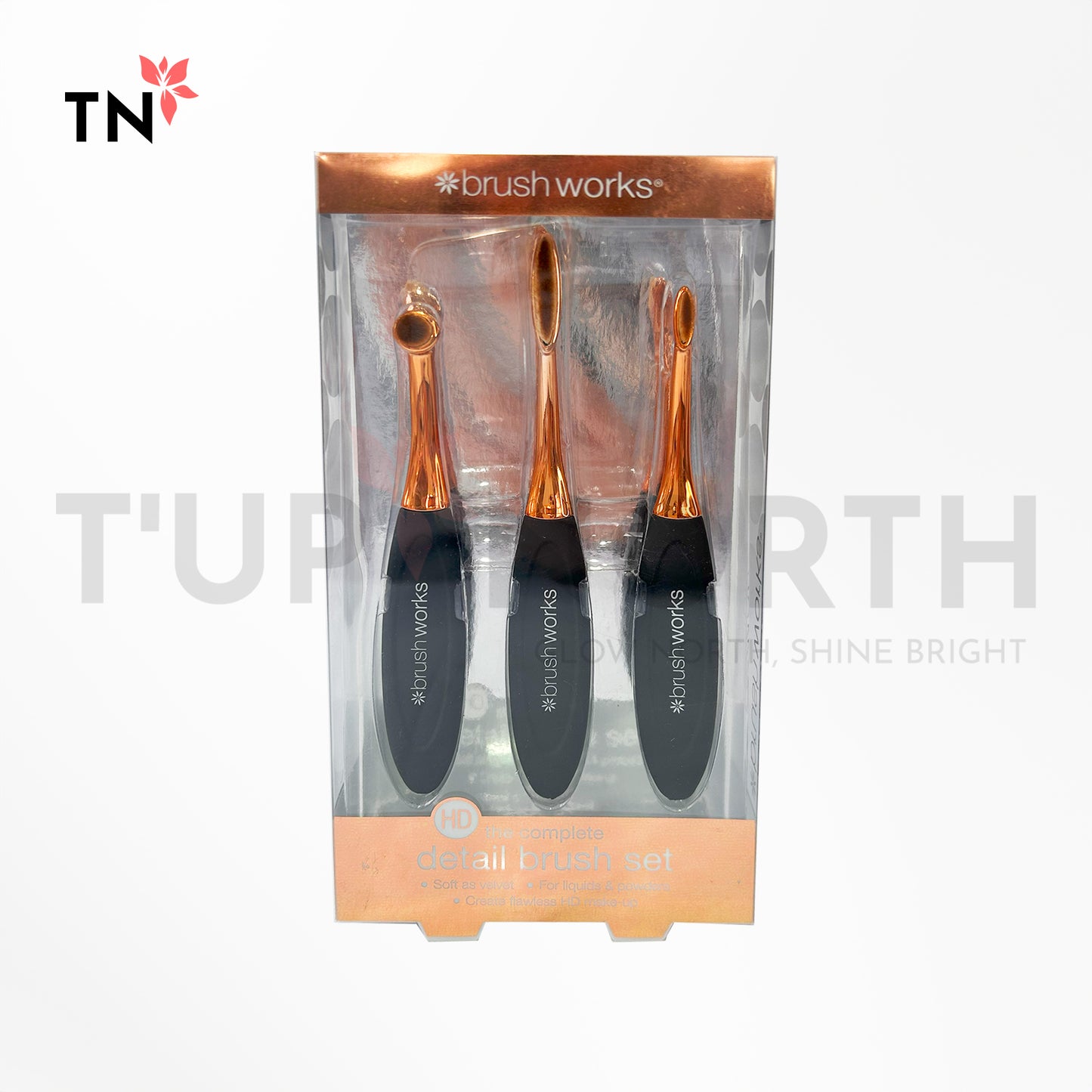 Brushworks 3pc Oval Detail Brush Set