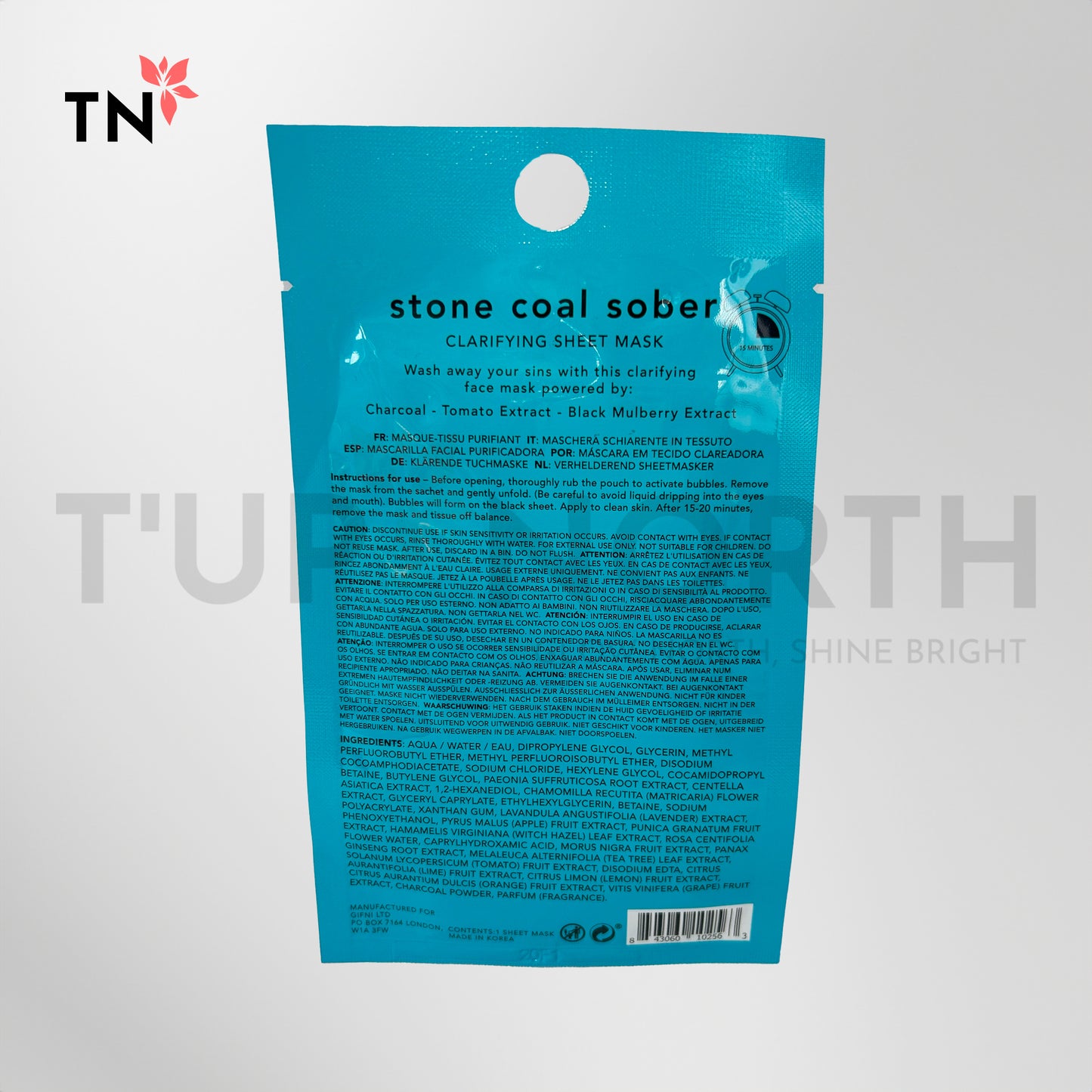 Holler & Glow Stone Coal Sober Foaming Sheet Mask