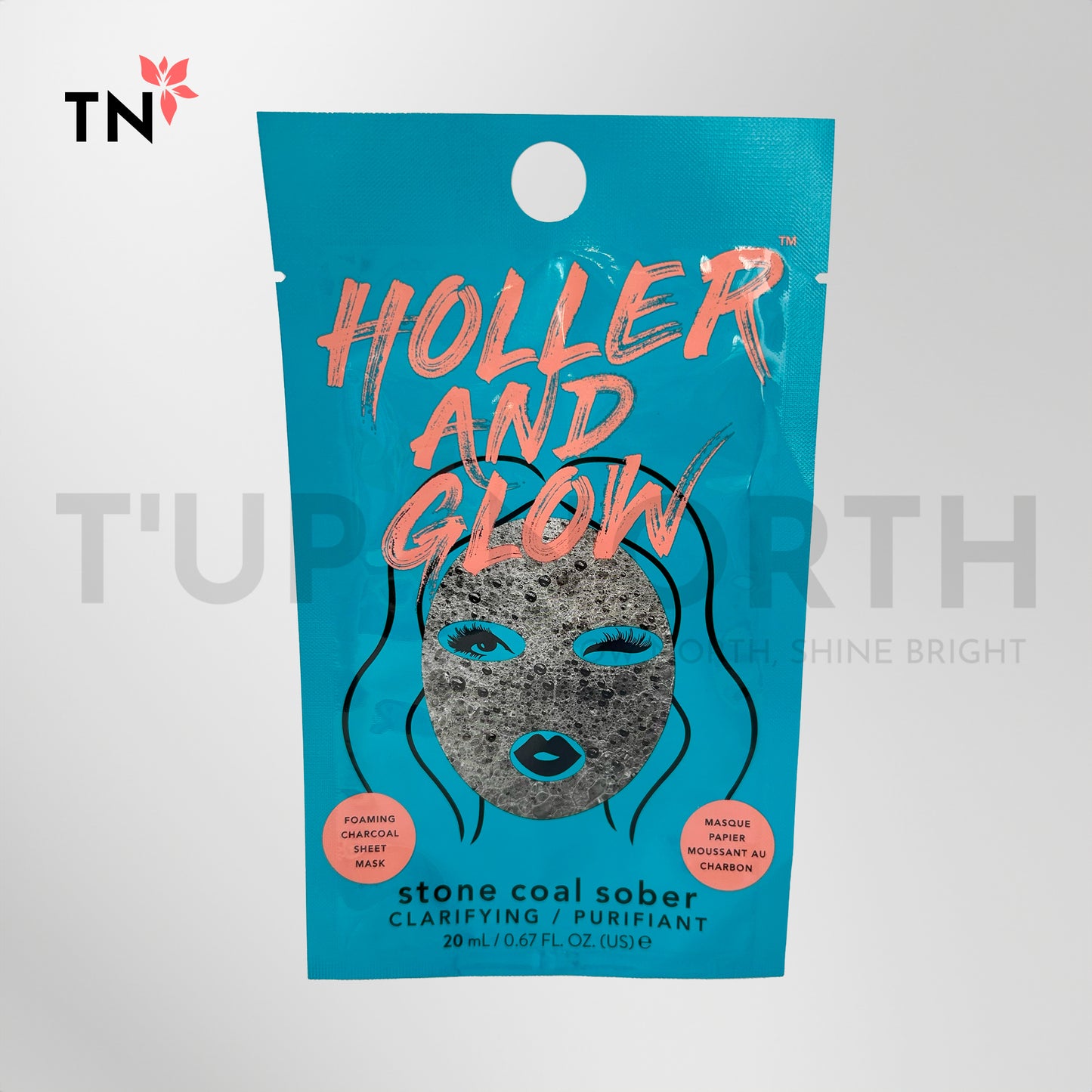 Holler & Glow Stone Coal Sober Foaming Sheet Mask