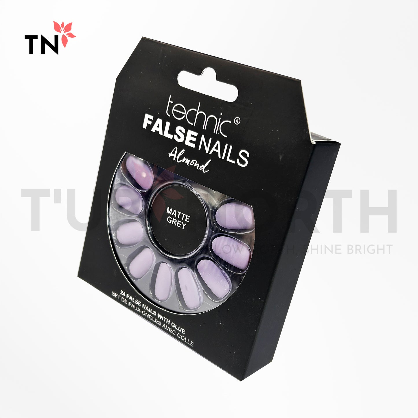 Technic False Nails - Matte Grey