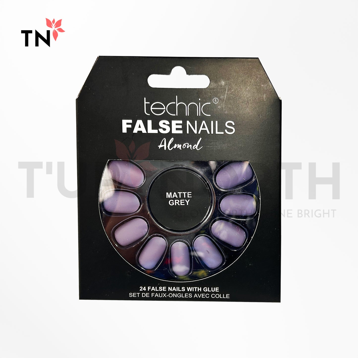 Technic False Nails - Matte Grey