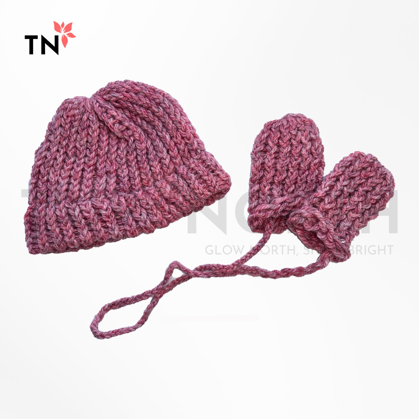 Knitted Hat & Mitt's Set